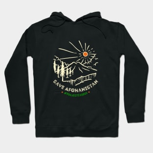 Save Afghanistan (back design, dark background) Hoodie